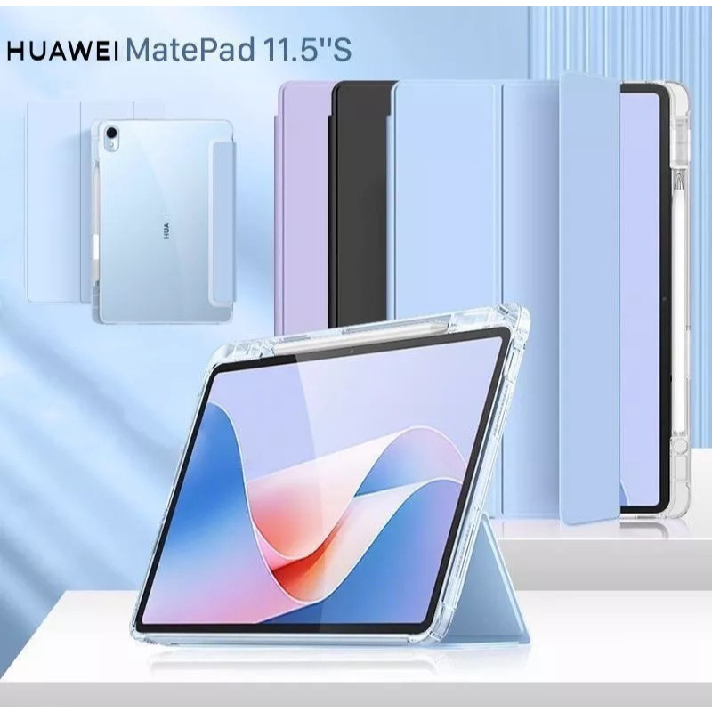 Flip Smart Case Huawei Matepad Air 12/12X Premium Leather Casing Soft Transparent With Slot Pen Auto