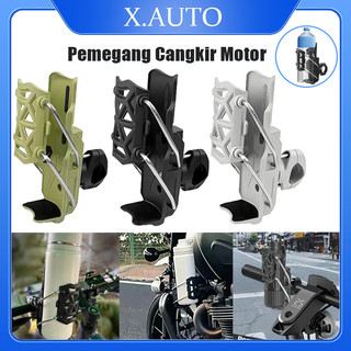 X.AUTO Universal Bottle Holder Motor Tempat Botol/Tempat Botol Air Sepeda/Kompatibel Dengan Botol Air Berbagai Ukuran/Bebas Lubang Dan Gantung