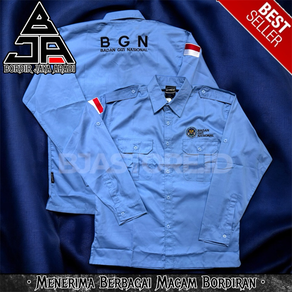 KEMEJA National Nutrition Body BGN เสื้อ BGN ชุดปักชื่อฟรี