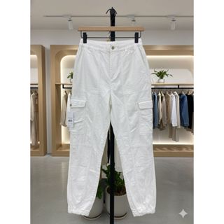 LRN - กางเกงขายาวผู้หญิง WHITE JOGGER CARGO