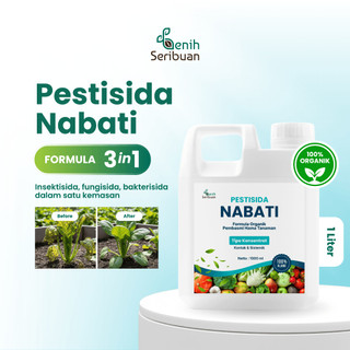 Pestisida Nabati 1L Formula 3 in 1 Pembasmi Hama Tanaman - Obat Hama Insektisida, Fungisida dan Bakterisida - Benih Seribuan