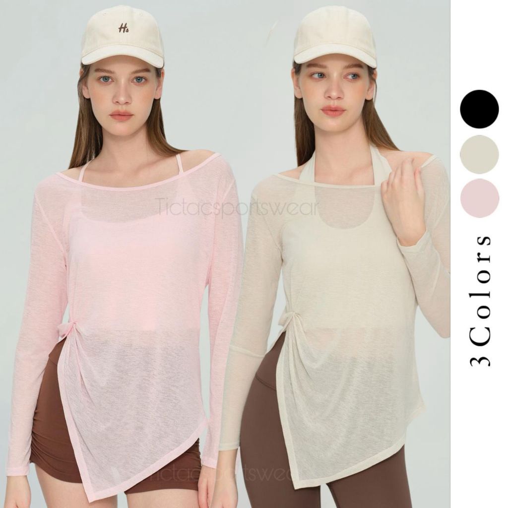 TITANIA OUTER LONG SLEEVE / ผู้หญิงโยคะ PILATES GYM SPORTS OUTER TOP