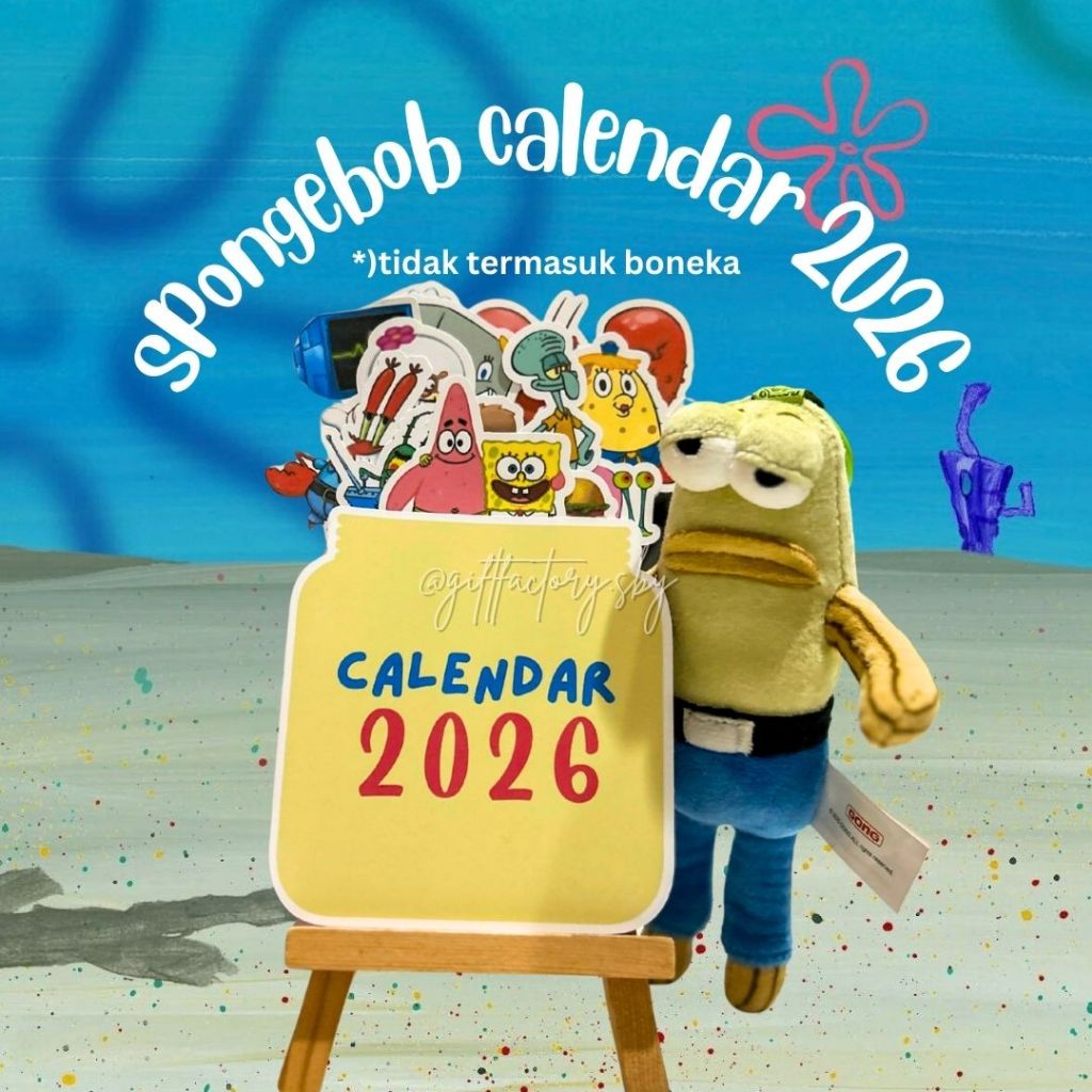 สพันจ์บ็อบ ปฏิทิน 2026 | ปฏิทินคาปิบาระ 2026 | ปฏิทินชินจัง | ปฏิทินตั้งโต๊ะ 12 ซม. x 9 ซม | ปฏิทินน