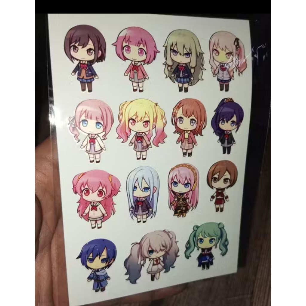 โครงการสติ๊กเกอร์ Sekai Emu Otori กันน้ํา