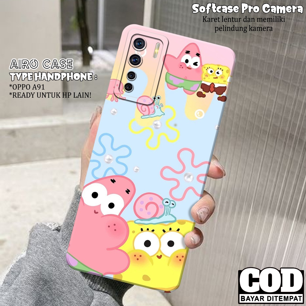 เคส OPPO A91 - OPPO A91 Softcase - เคสแฟชั่นการ์ตูน - เคส OPPO A91 - เคส Pro Camera Softcase - Tpu -