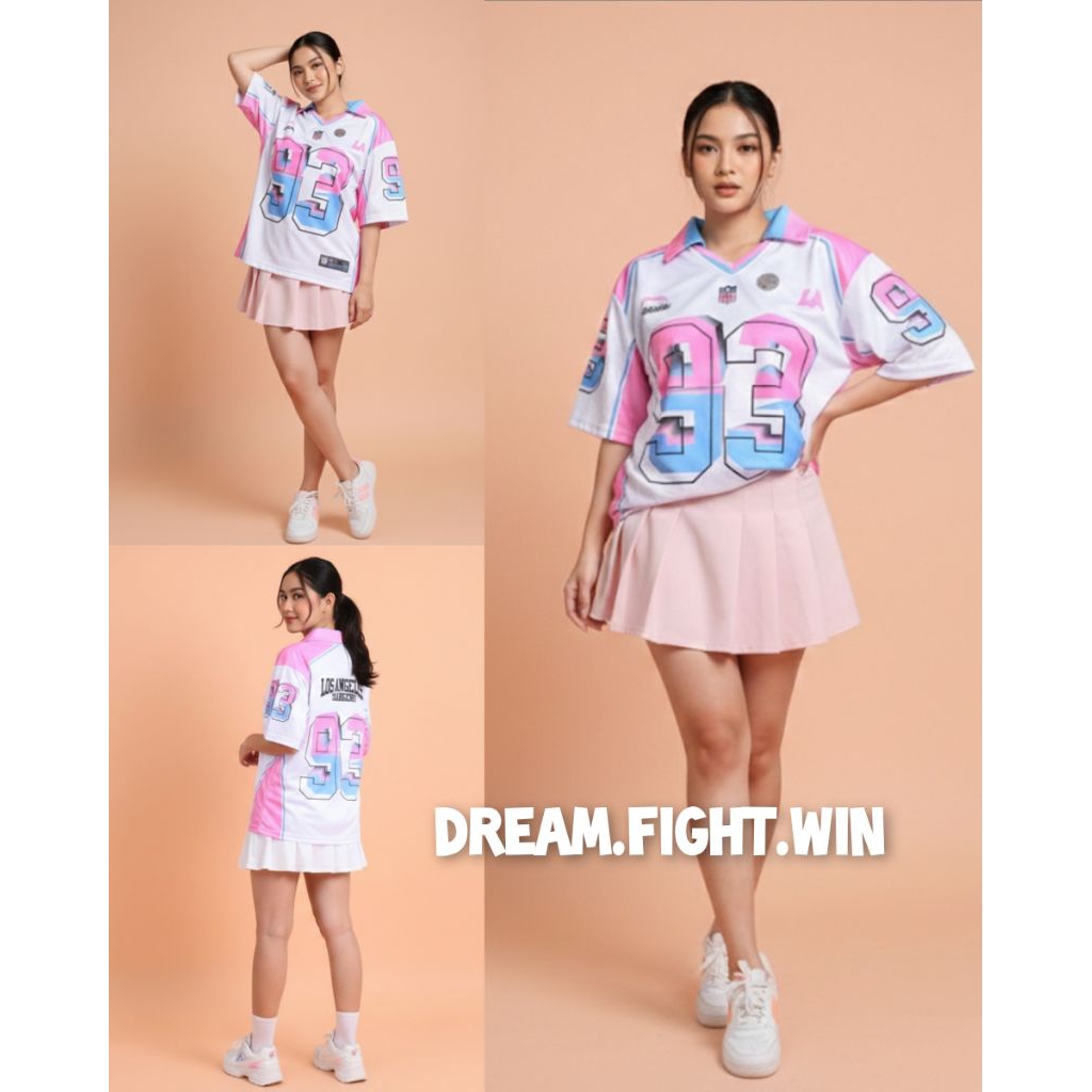 JERSEY NUMBER DRIFIT / COMFORTABLE / COOL PINK 93 LOS ANGELES