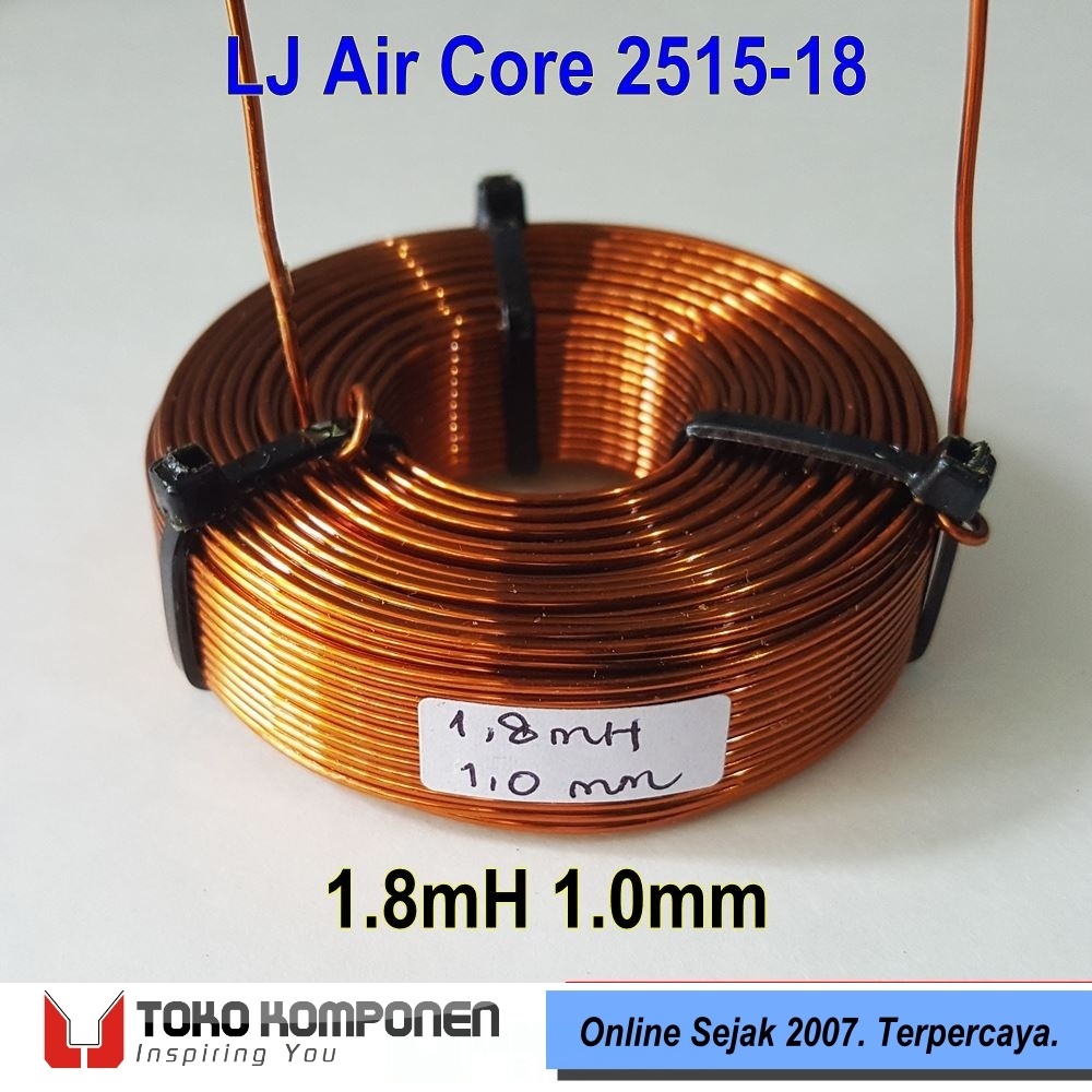 1.8mH 1.0 มม.AirCore Crossover Coil - LJ ACC 1.8mH 1.0 มม. 18AWG XO Inductor