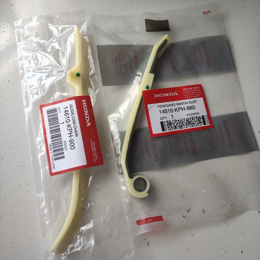 14510-KPH-880 ต้นฉบับ Karisma Supra X 125 Tensioner ยาง 14610-KPH-900 GUIDE CAM CHAIN TENSIONER CAM 