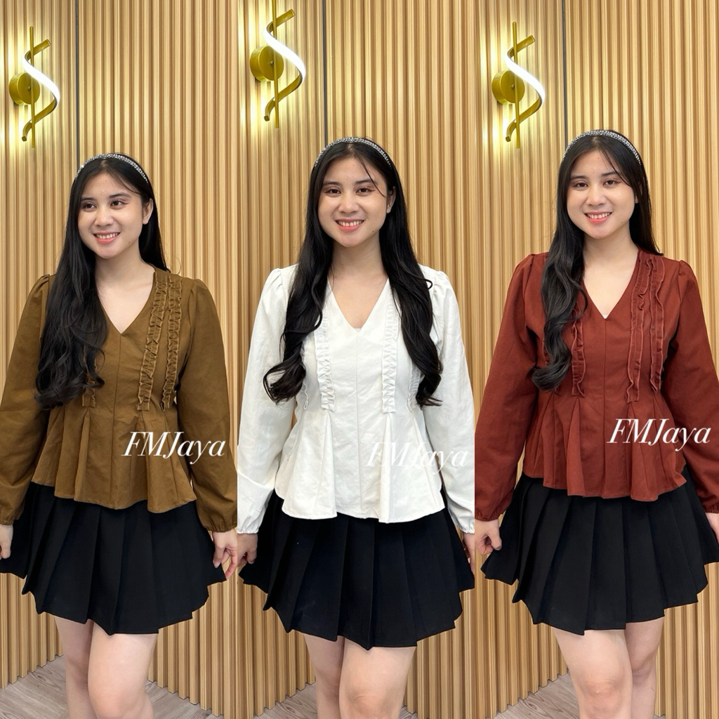 ท็อปผู้หญิง IMP*RT 8650 || เสื้อเชิ้ตผู้หญิง LONG-SLEEVED || แฟชั่นผู้หญิง BLOUSE || เสื้อเชิ้ตผู้หญ