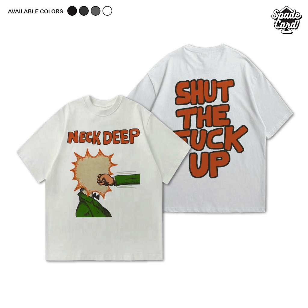 เสื้อยืดวงคอลึก - STFU / Unisex Vintage Band Oversize เสื้อยืด Pop Punk Rock Combad 24s เสื้อยืด