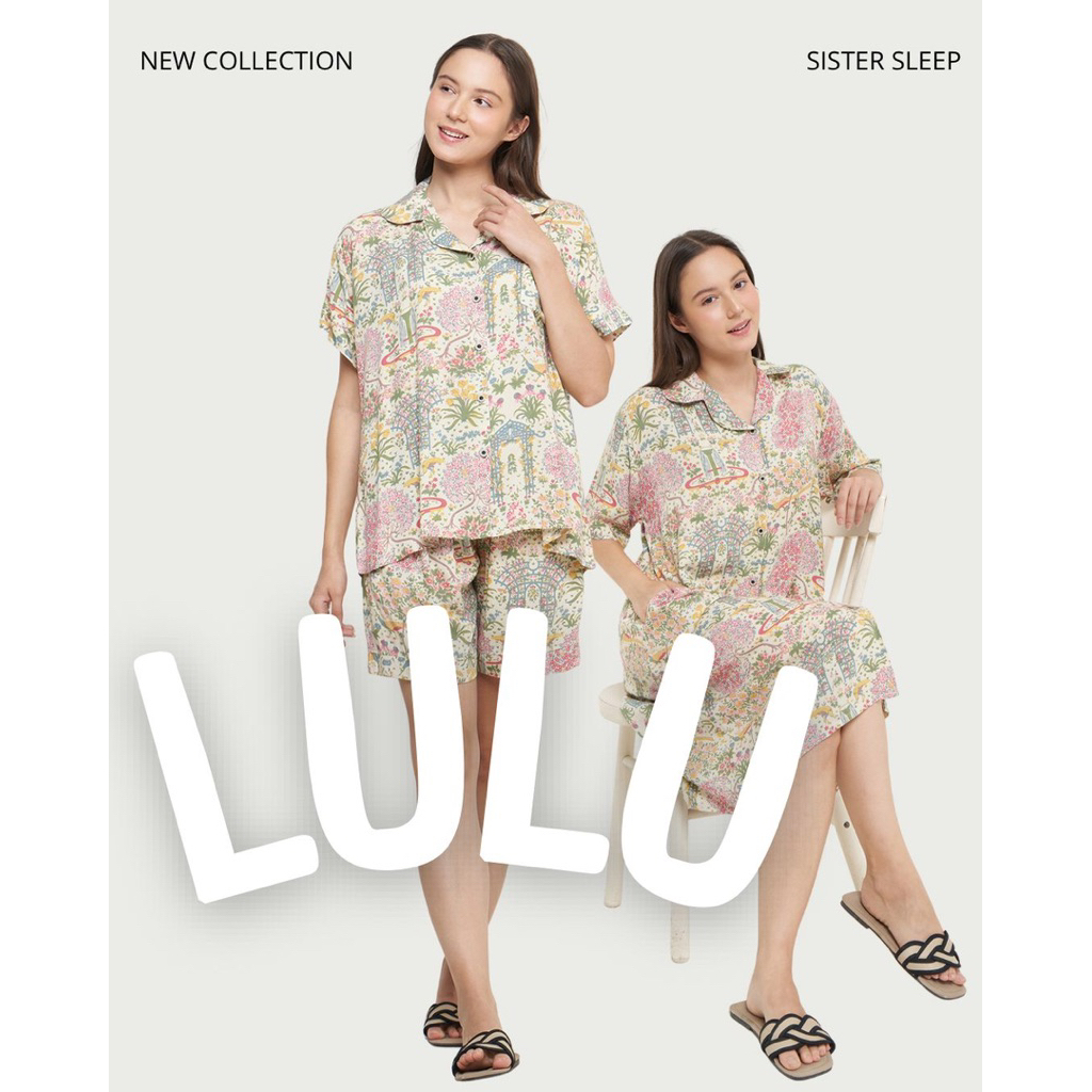 LULU SERIES (SHORT PAJAMAS, L-LENGTH PAJAMAS & BUTTON DRESS)