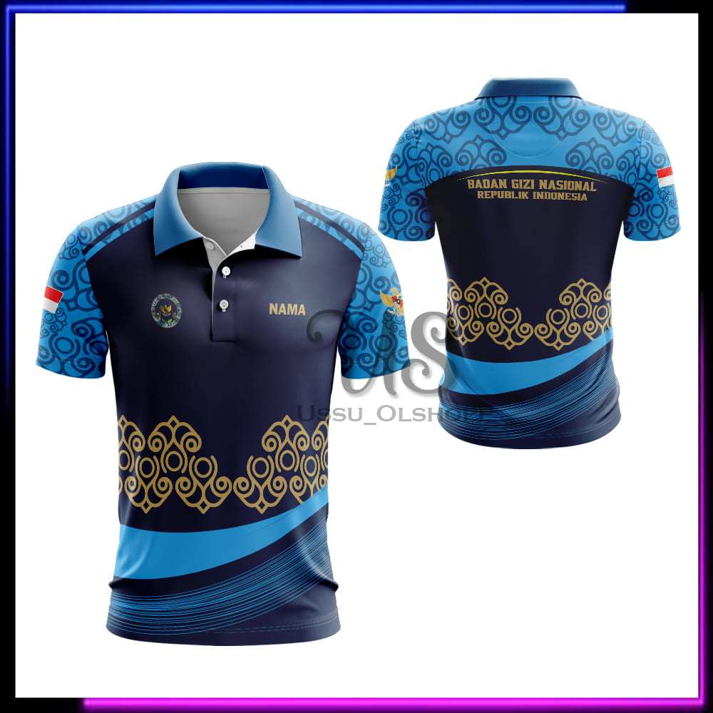 SPPG/BGN Collar Jersey Full Printing Free Custom - เสื้อคอปก SPPG