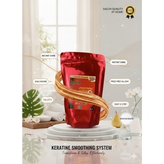 Pelurus Rambut Keratin Smoothing Rambut Permanen Pelembut Step 1 & Step 2