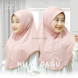 Hijab Malay Dagu Anak 4-7th / Jilbab Anak Dagu Malaysia Jersey / Bergo Anak Dagu Malay