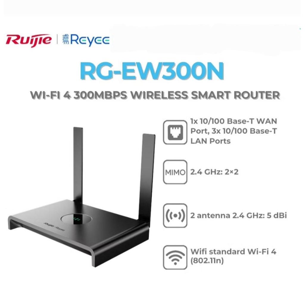 RUIJIE REYEE RG-EW300N 300 MBPS เราเตอร์ REPEATER ACCESS POINT