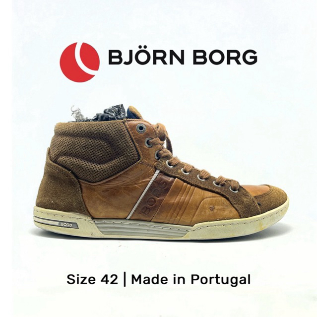 BJORN BORG ผลิตในโปรตุเกส Size 41 legit รองเท้าหนังผู้ชาย