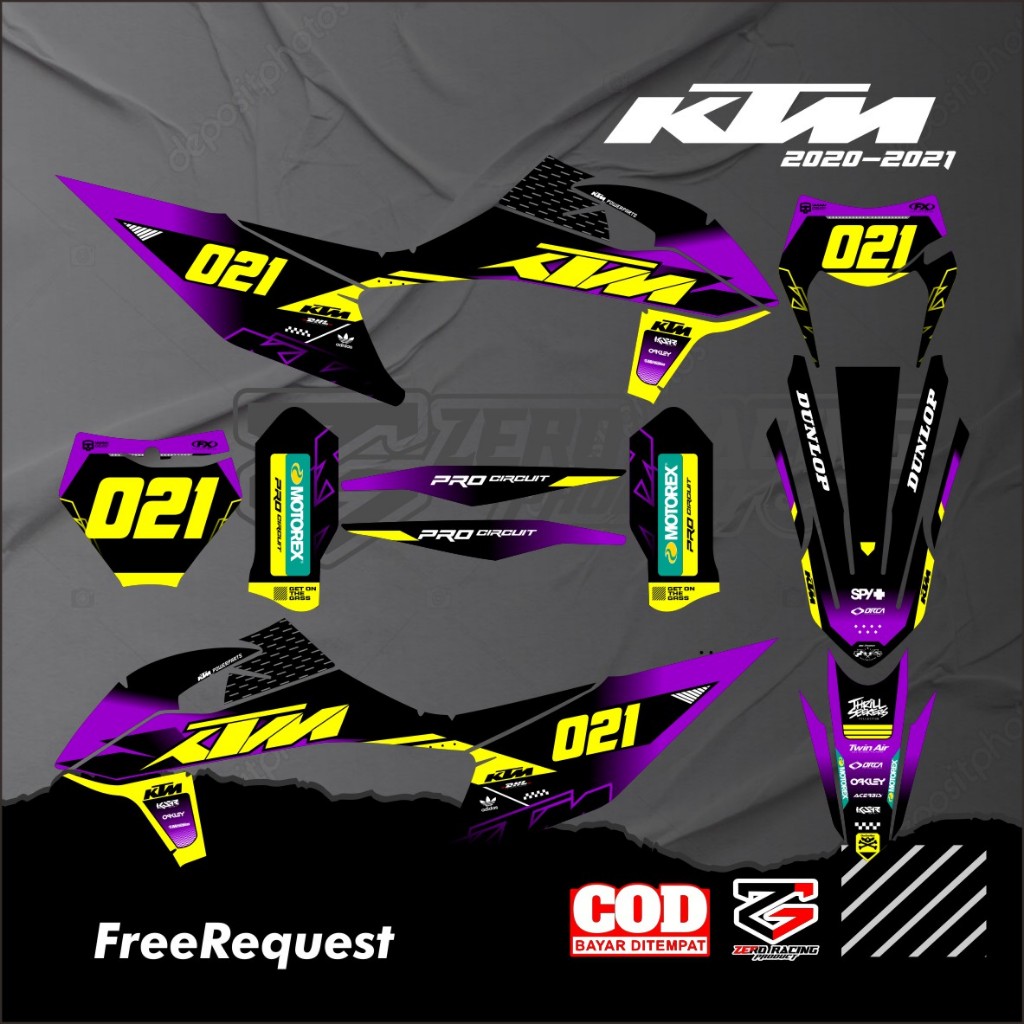 KTM Decal 2020 - 2021 KTM 85 รูปลอกเต็มตัว KTM 250 ฟรีขอรูปลอก KTM 85/250