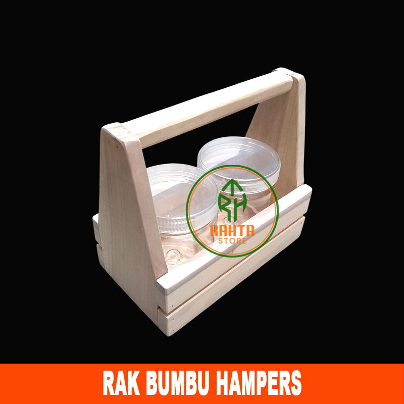 KT123-B Hampers ชั้นวางเครื่องเทศ / ชั้นวางเครื่องเทศ Jingjing / ชั้นวางเครื่องเทศไม้