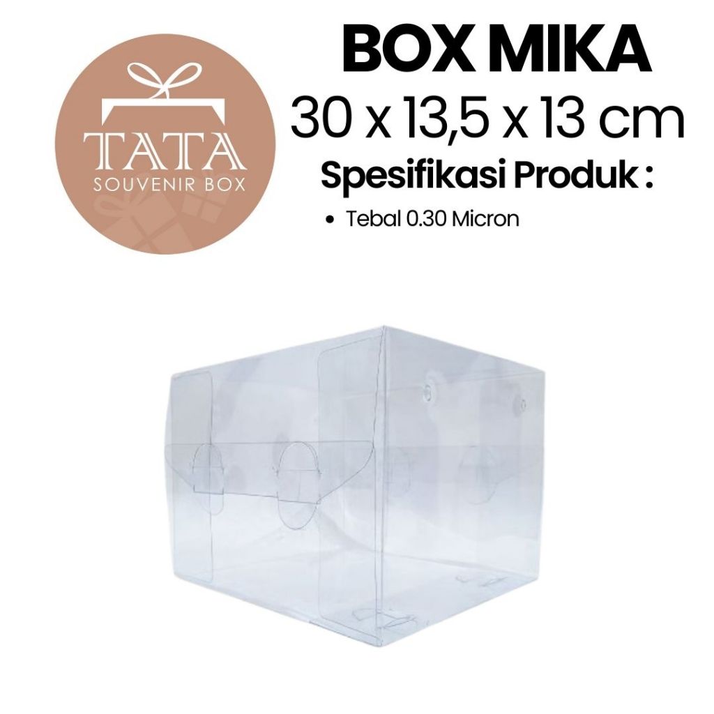 กล่องไมก้าเต็มขนาด 30 x 13.5 x 13 ซม. ล็อคข้าง {0.030}