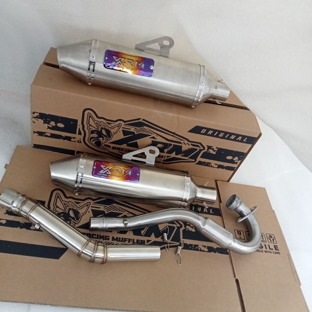 ท่อไอเสีย XRM เดิม super เปิด 38 มม. สแตนเลส msx 125 xr 200 xr 150 xtz 125 KLX 150 crf 150