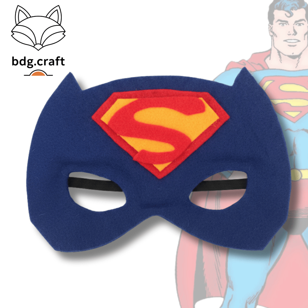 Bdg craft hero character mask คอสเพลย์ supper man