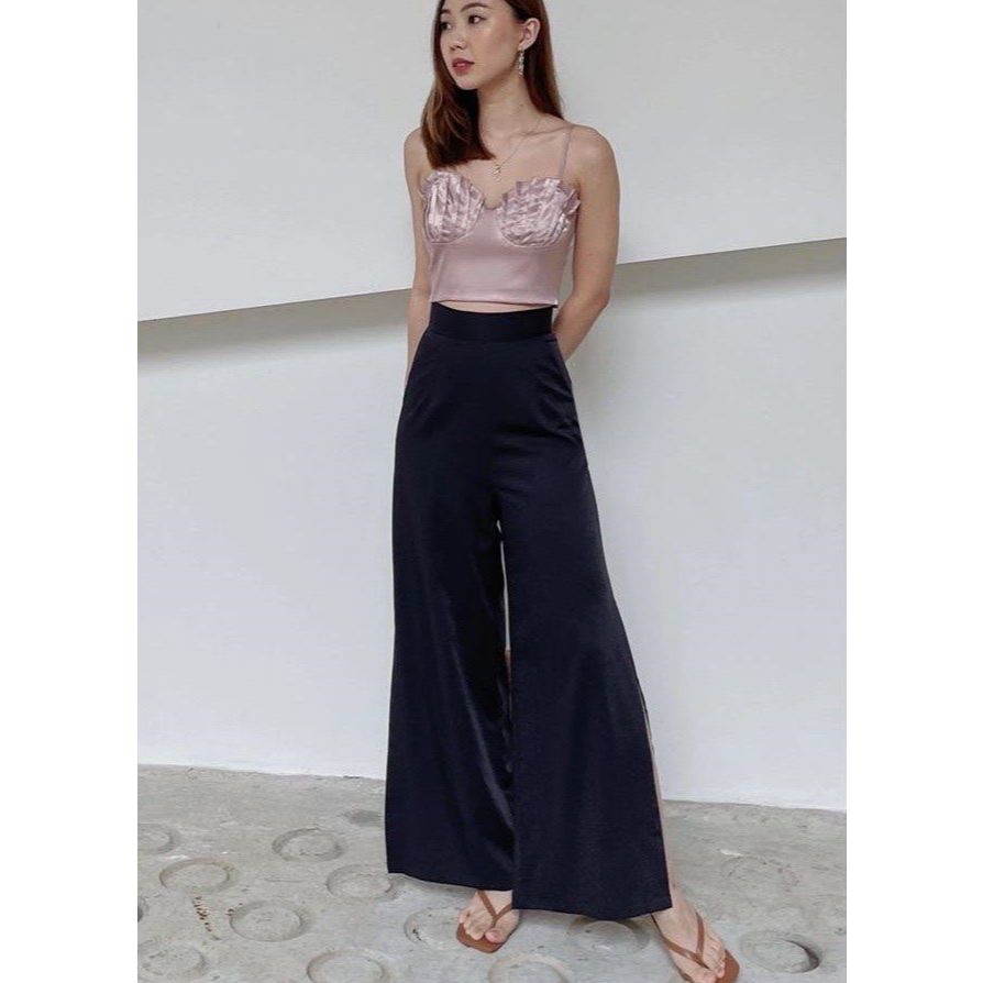 กางเกงผ่าทรง soiree Elevate