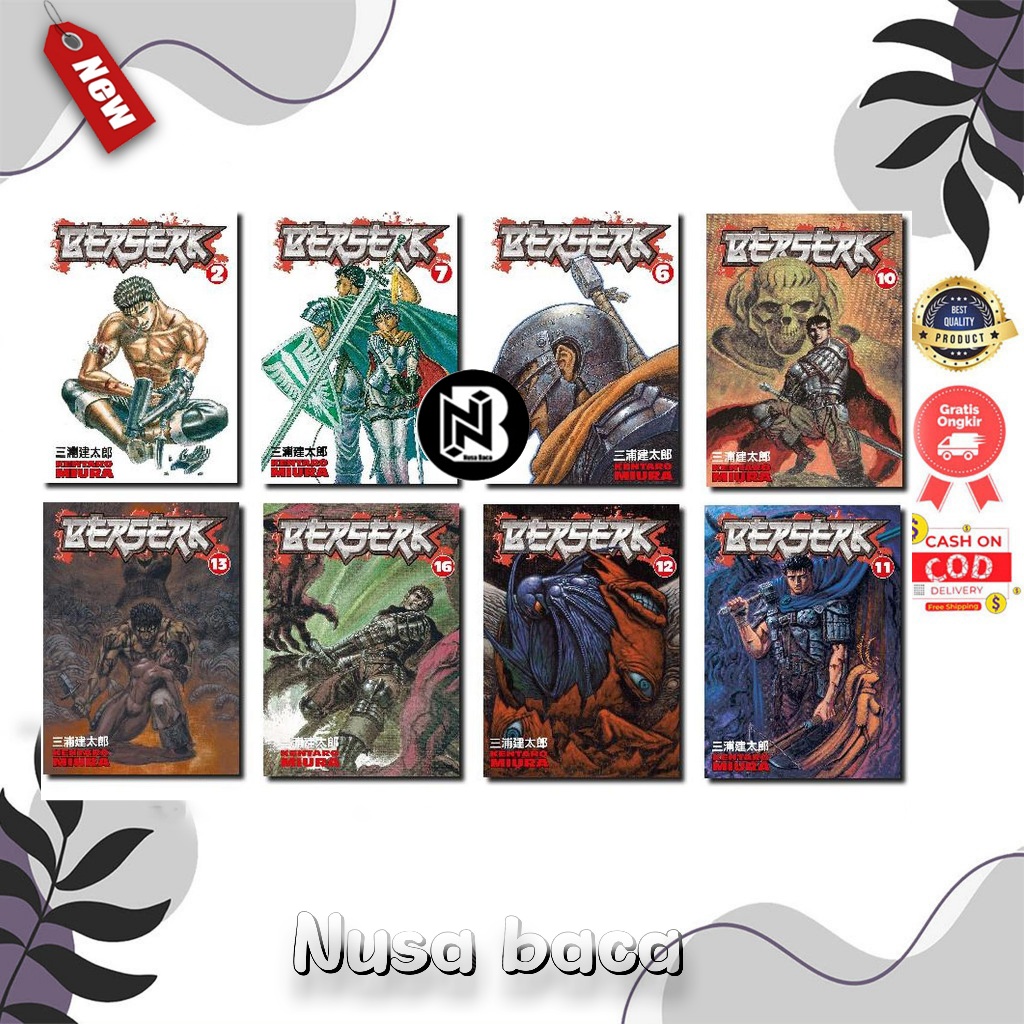 ชุดหนังสือ Berserk Manga Comic 42 | ภาษาอินโดนีเซีย | อังกฤษ