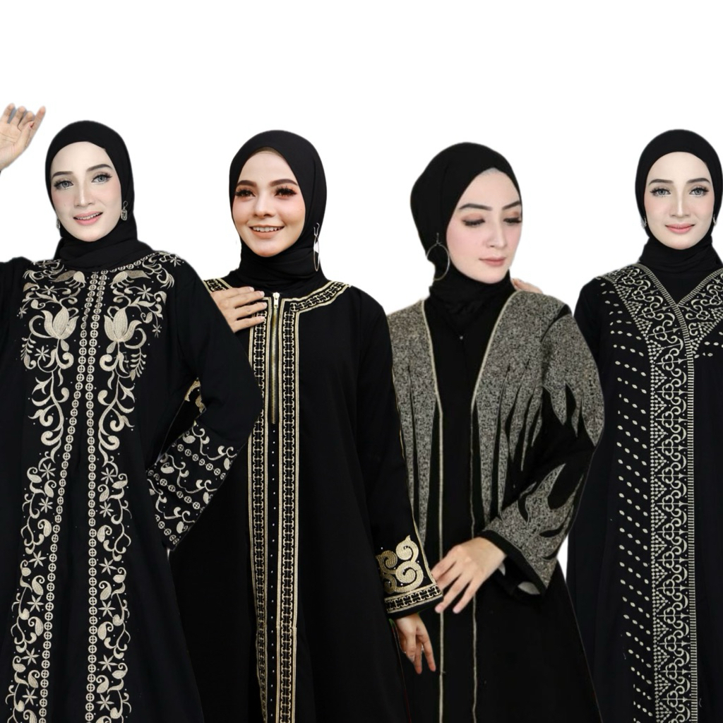 ABAYA MUZA ABAYA EMBROIDERED SYARI DRESS MUSLIM ABAYA TURKEY