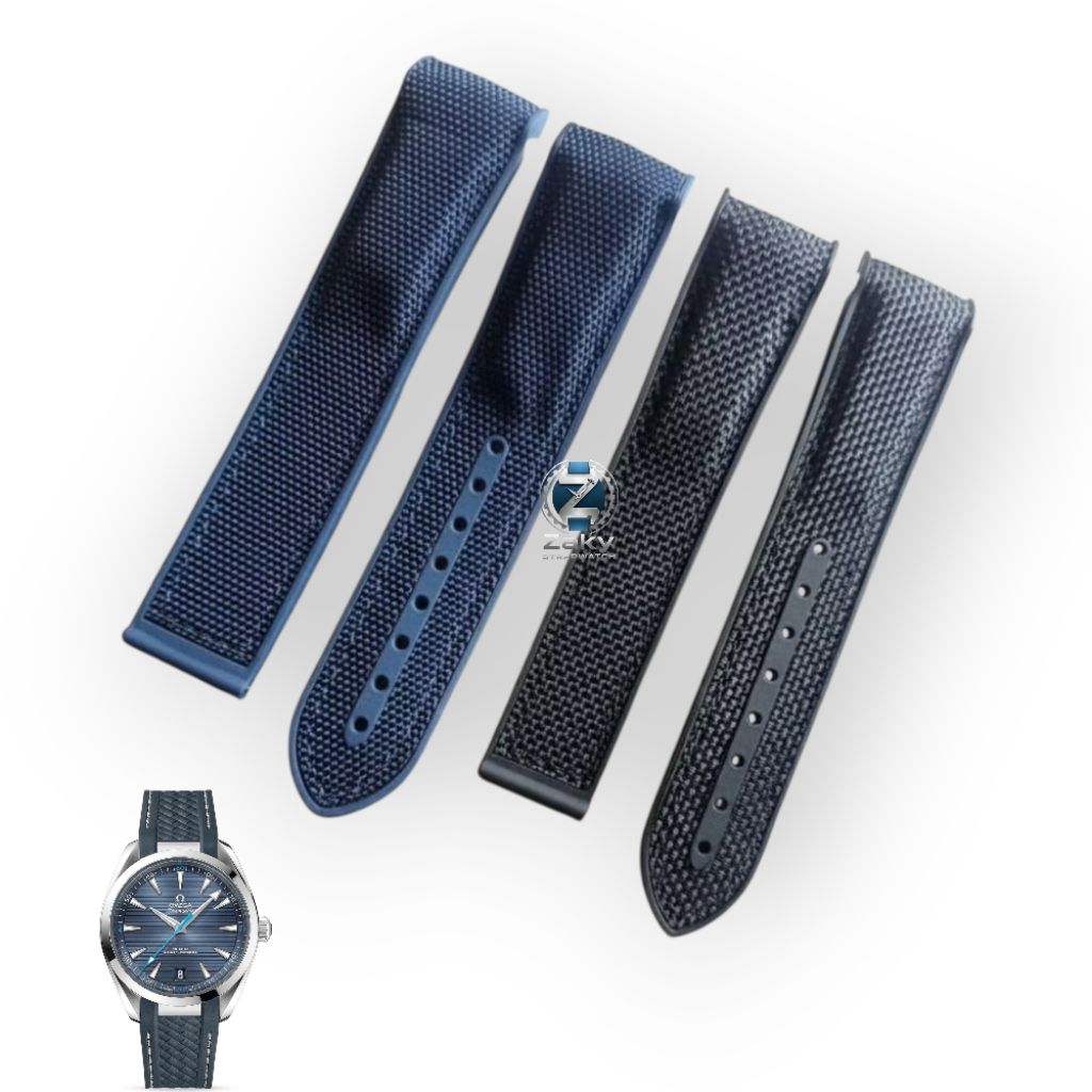สายนาฬิกา Omega สายนาฬิกา Omega Canvas Rubber 20mm 22mm สายนาฬิกา Omega
