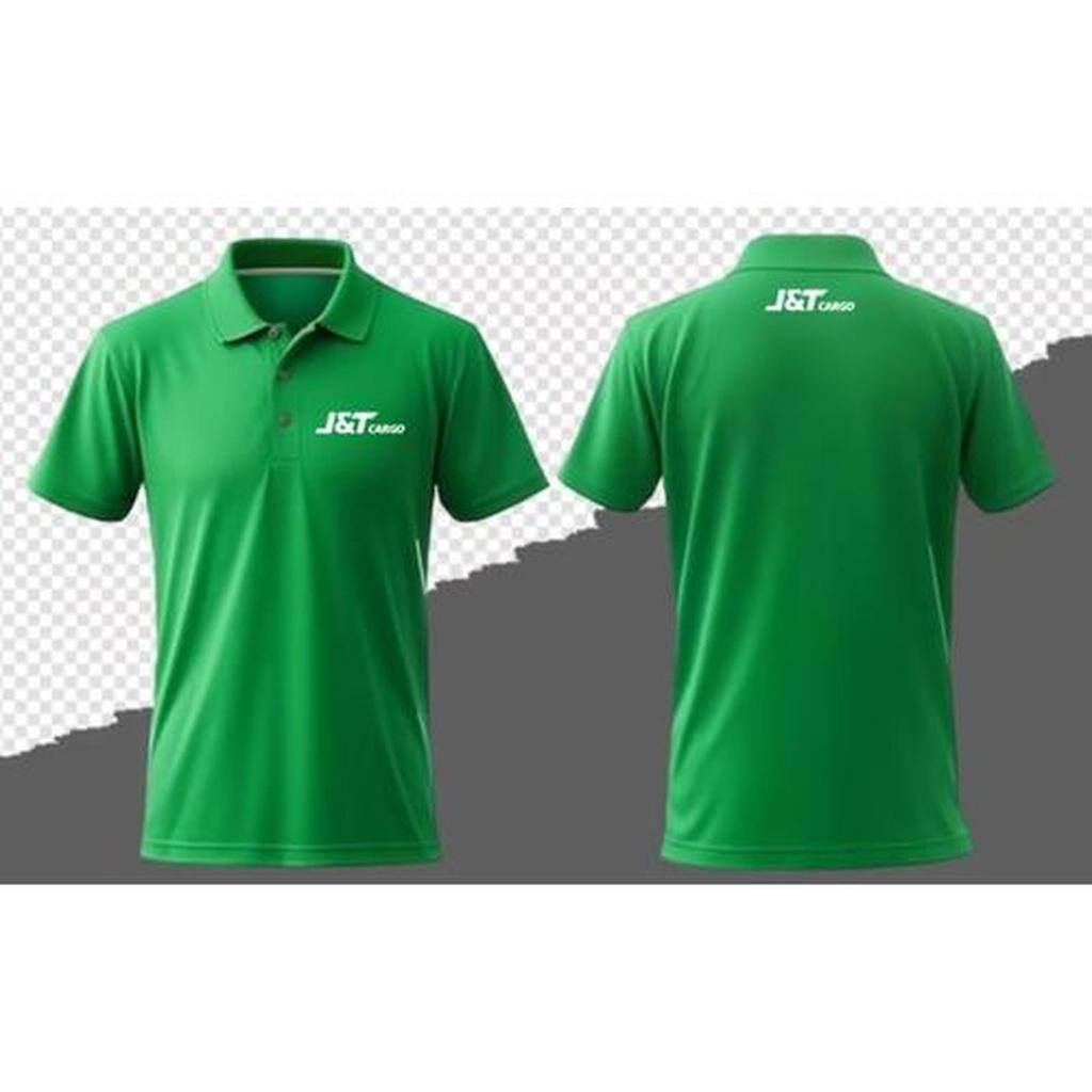 เสื้อโปโล เสื้อยืด เสื้อคอปก Distro JNT Cargo courier ส่งสินค้าหมดอายุแพ็คเกจสกรีนเย็บปักถักร้อยธรรม