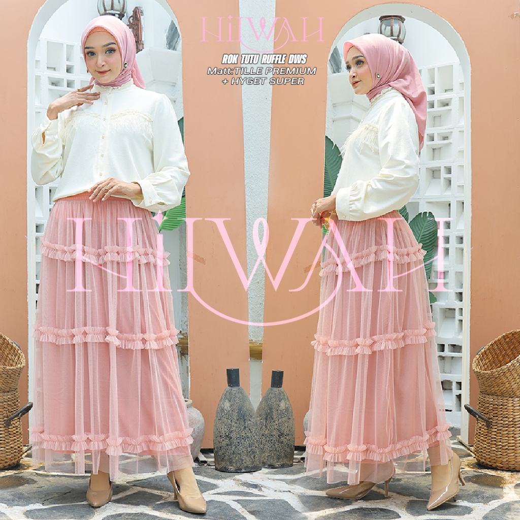 COUPLE SKIRT 3-LAYER RUFFLE TUTU SKIRT/KIDS AND ADULTS SKIRT/PREMIUM TILE SKIRT