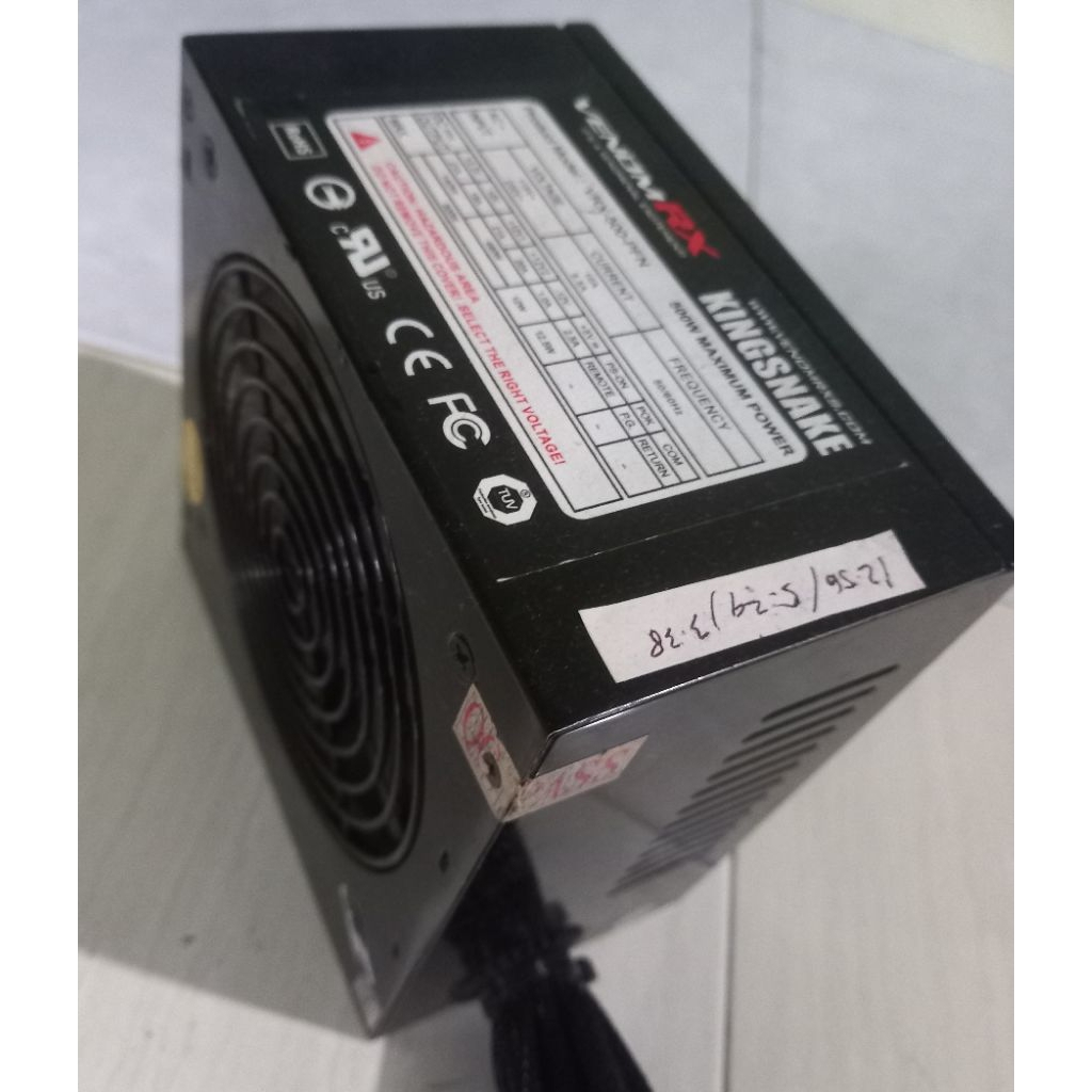 Venom RX KINGSNAKE 500W Gaming PSU พาวเวอร์ซัพพลาย สั่งซื้อล่วงหน้าที่สอง
