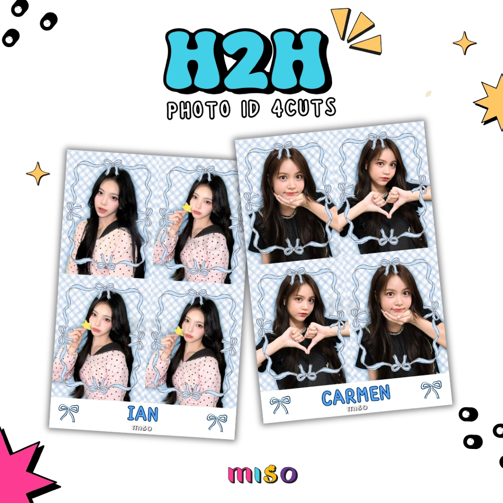 [MIN ORDER 3PCS] HEARTS2HEARTS H2H Photo ID 4 ตัด / Photo ID HEARTS2HEARTS H2H / Photo ID K-Pop / HE