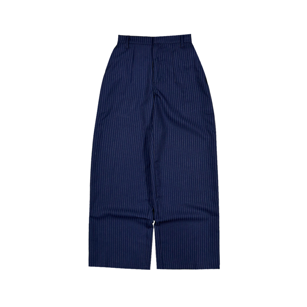 กางเกงลายทาง WIDELEG NAVY STRIPE TROUSERS WIDELEG MOODDAY PROJECT NO JEANS