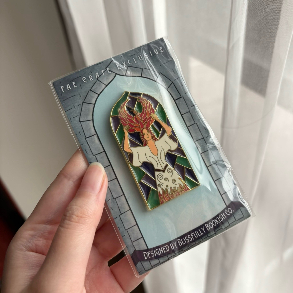 ACOTAR - พินเคลือบ Feyre & Firebird (พิเศษเฟย์เครต)