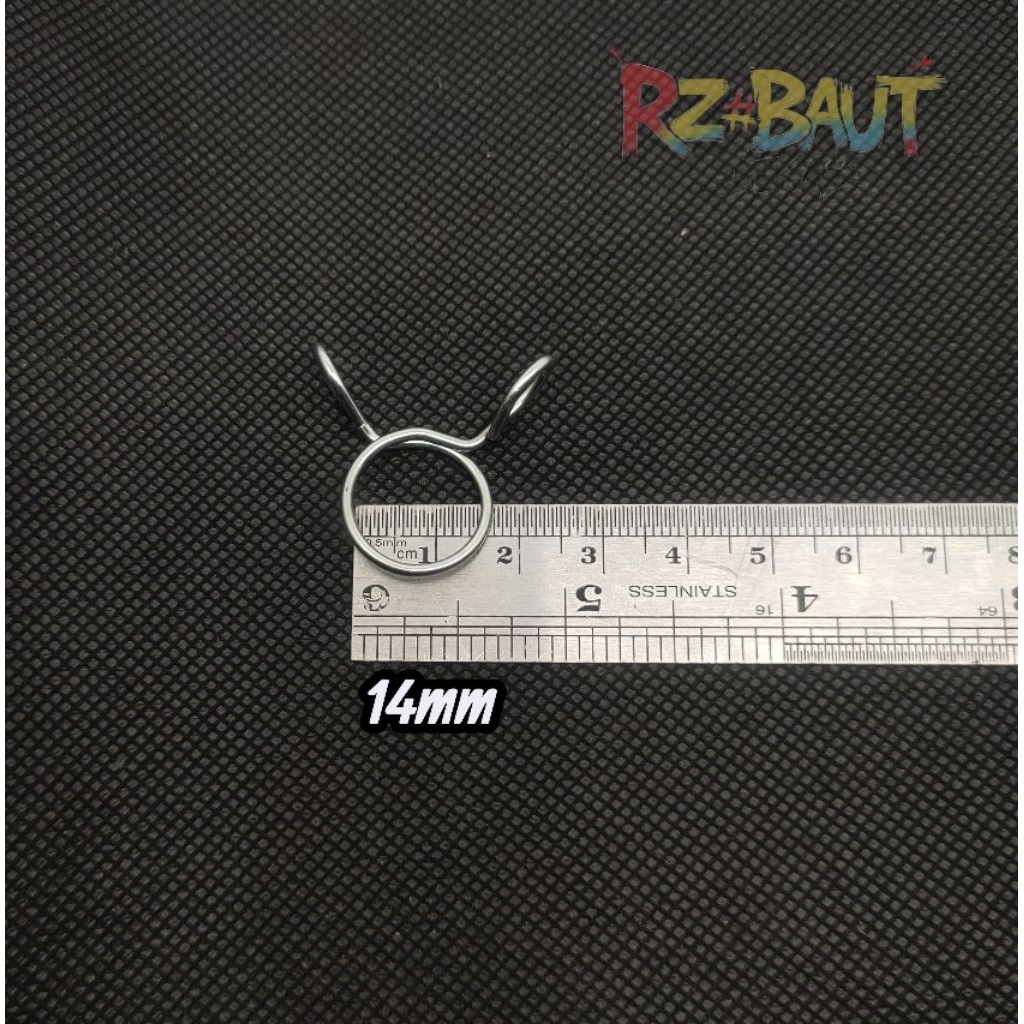 14 มม. สีขาว HOSE CLAMP/HOSE CLAMP 5 ชิ้น