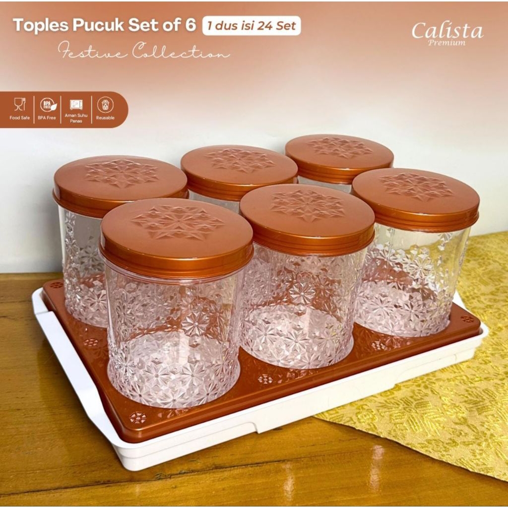PUCUK JAR SET 6 ตัว CALISTA