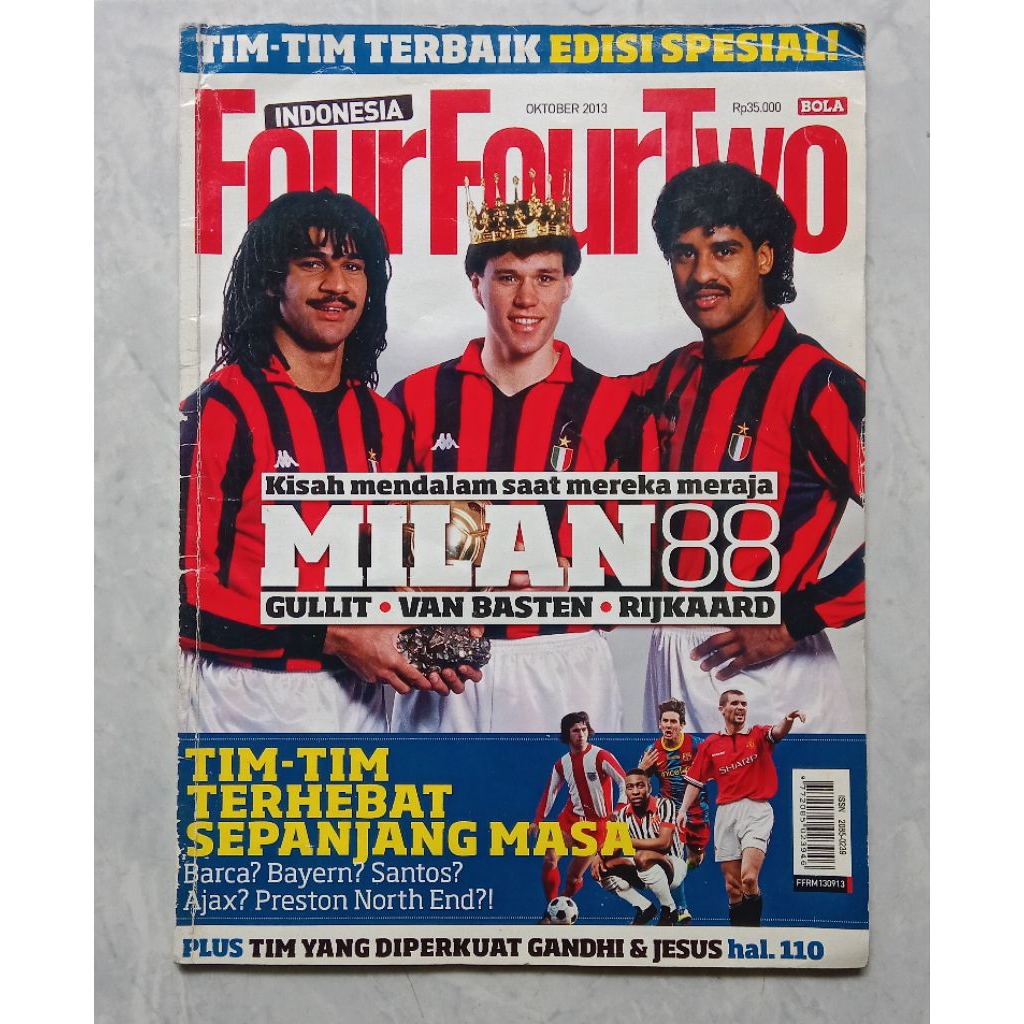 Four Four Four Two MILAN 88 GULLIT VAN BASTEN RIJKAARD นิตยสารฟุตบอล