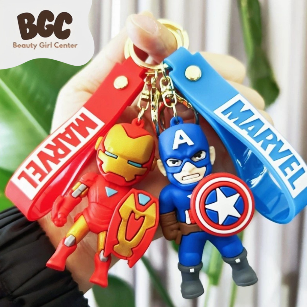GANTUNGAN BGC Marvel 3D DC พวงกุญแจตัวละคร พวงกุญแจล่าสุด