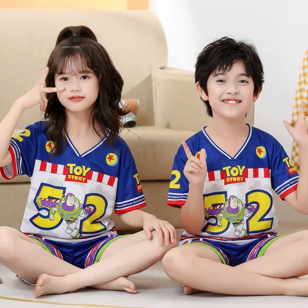VIPSHOP88 JERSEY สําหรับ CHILDREN AGED 2-9 ปีกีฬาเสื้อผ้าชุดสําหรับเด็กชายและเด็กหญิง HP J 33 TOY ST