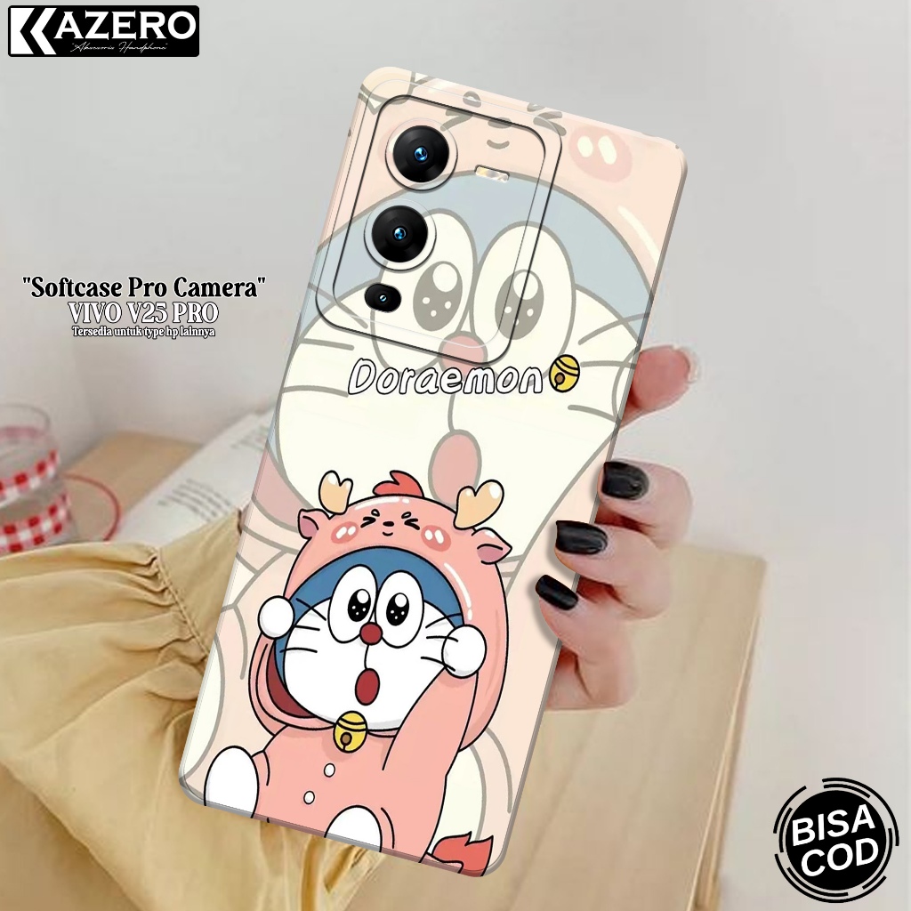 KAZERO - เคสโทรศัพท์ VIVO V25 PRO - เคสแฟชั่นการ์ตูน - กล้อง Pro - เคส VIVO V25 PRO - เคส VIVO V25 P