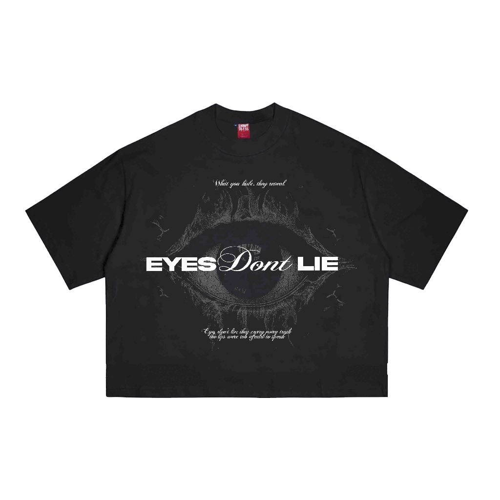 งานหนัก |เสื้อยืด Boxy Fit 20 s | อายดอน |-สีดํา