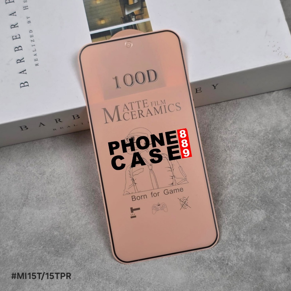 XIAOMI 15T XIAOMI 15T PRO TEMPERED GLASS FULL COVER CERAMIC MATTE XIAOMI 15T XIAOMI 15T PRO