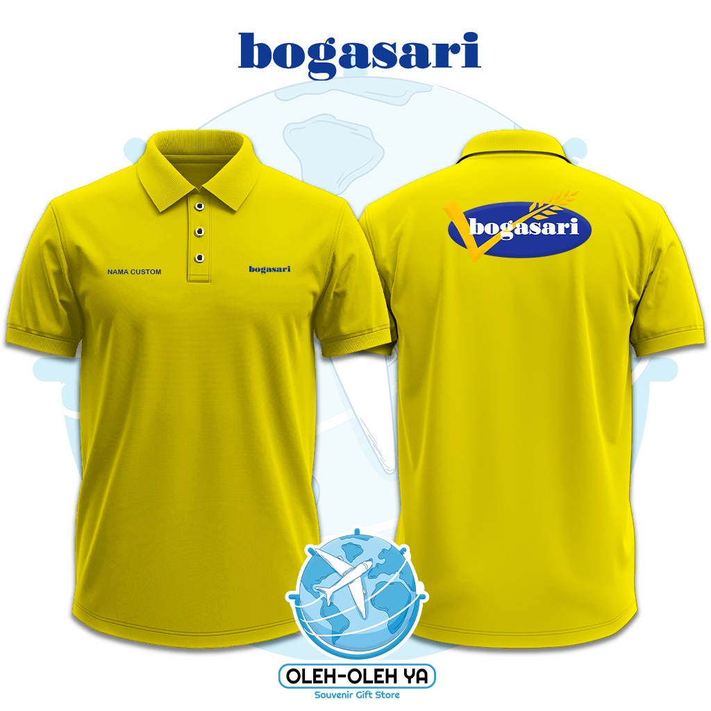 ของที่ระลึก Yes Wangki เสื้อโปโลคอปก Wangki Work Shirt - Bogasari Indonesia - DTF เย็บปักถักร้อย Scr