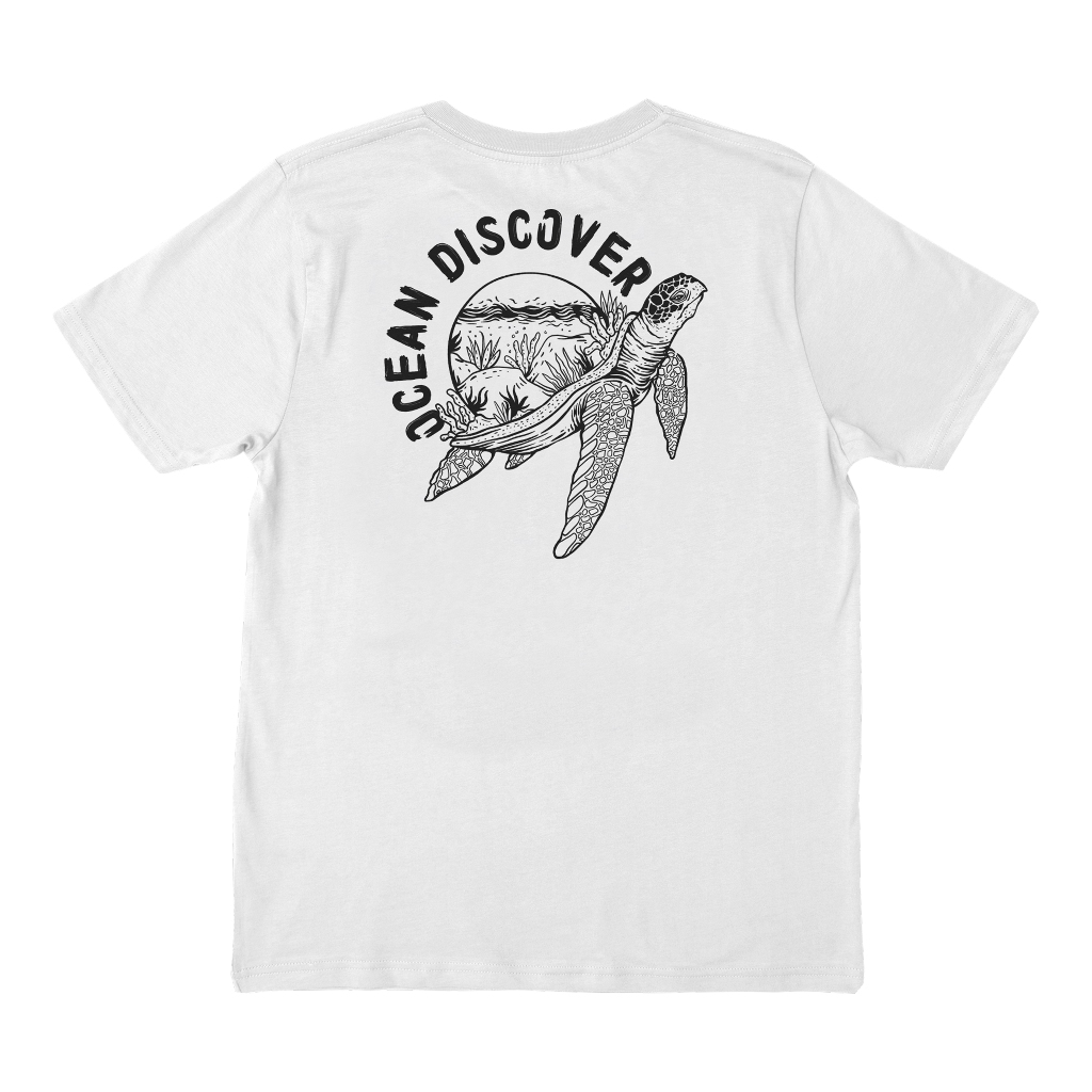 Discover Studio - Ocean Discover White (Beach T-Shirt)