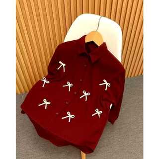 Kemeja Blouse Atasan Wanita Terbaru Bahan Katun Polly LD110