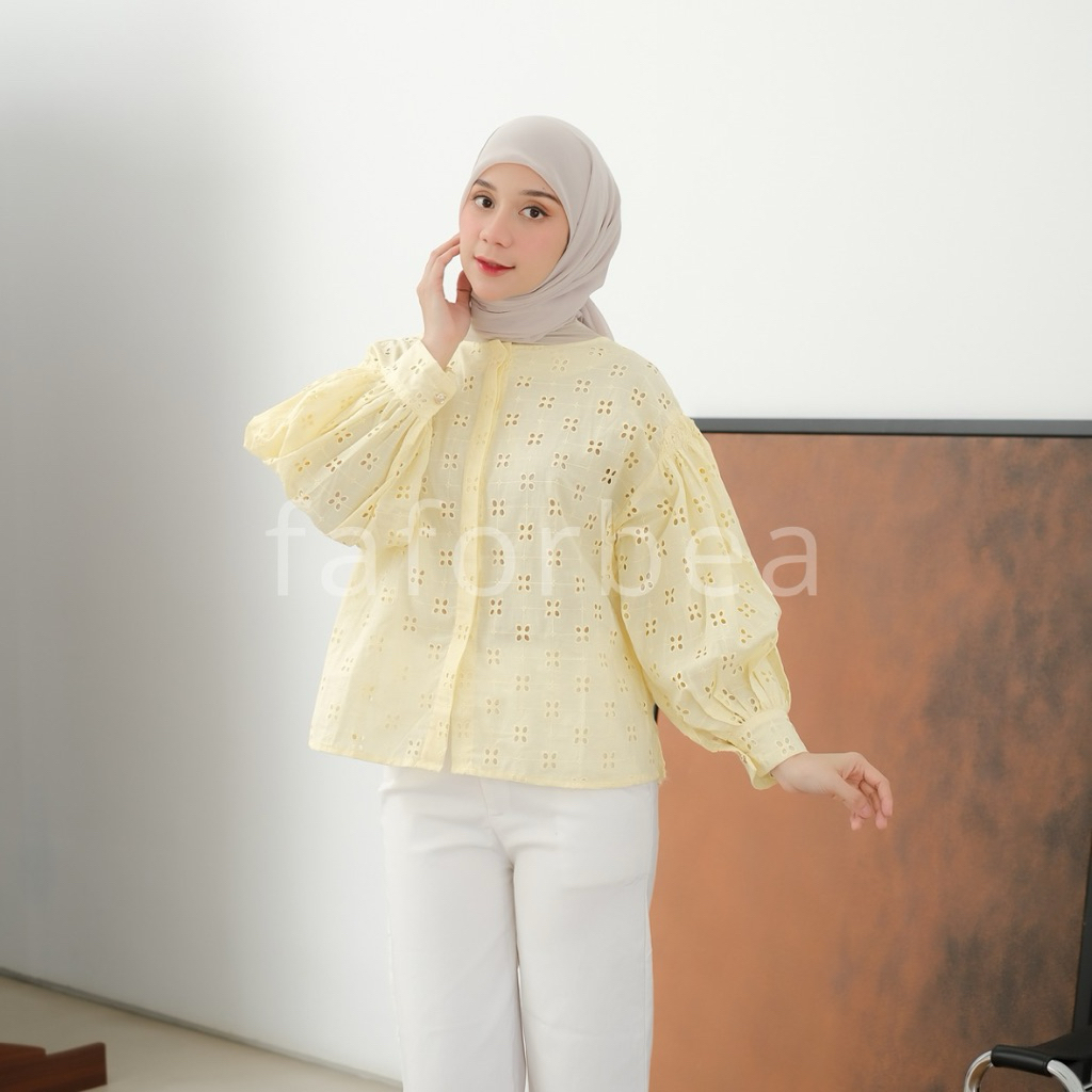 KATUN Faforbea Venty Embroiderry Shirt - ผ้าฝ้ายปัก