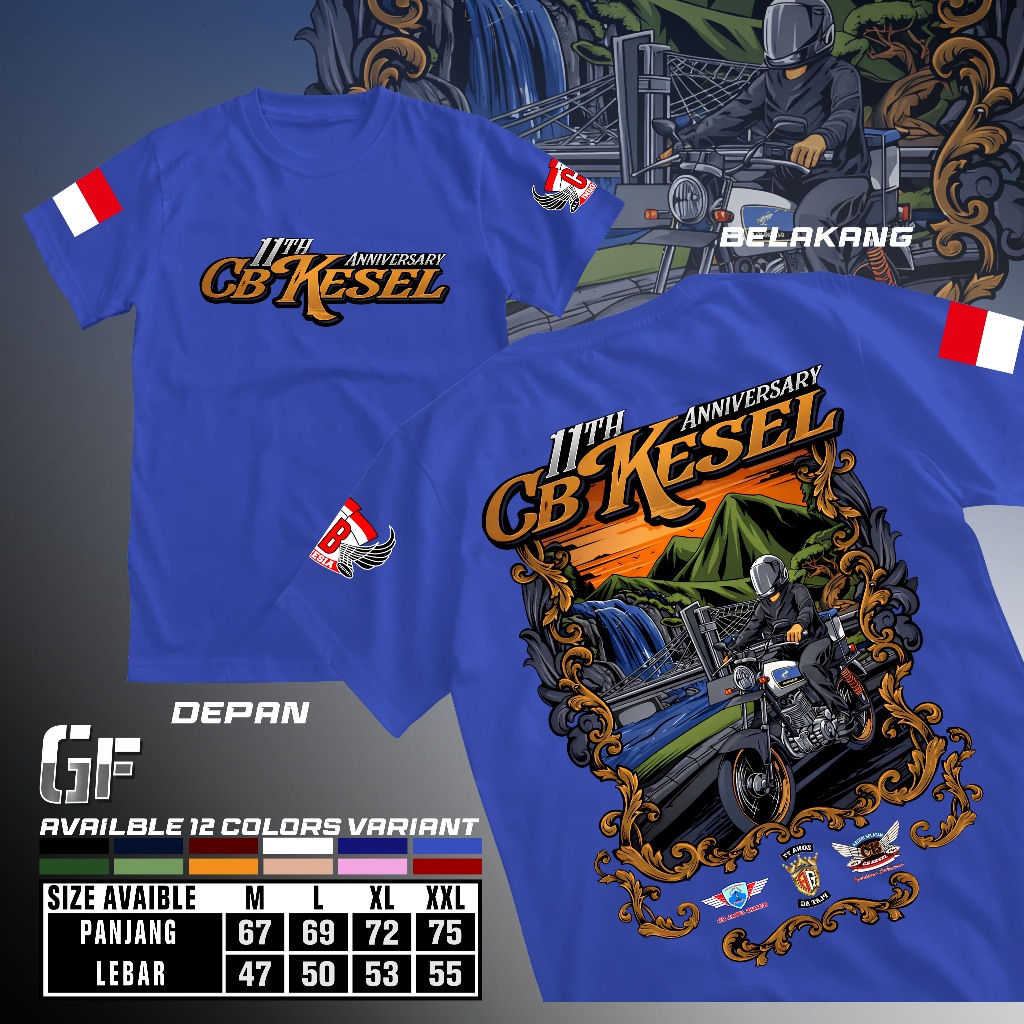 CB Kesel Kediri Event T-Shirt 11th Anniversary Date 24 สิงหาคม