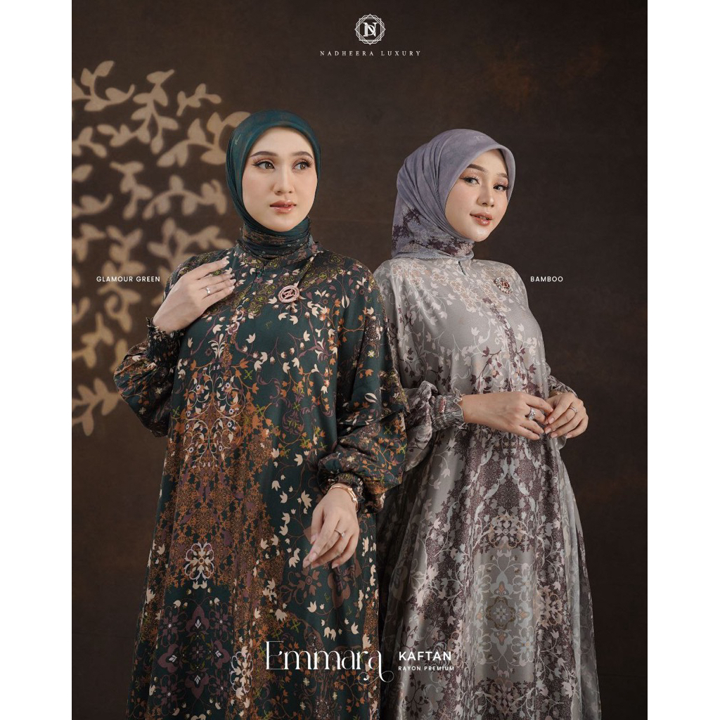 Emmara Kaftan โดย Nadheera Luxury Kaftan Nadheera Luxury Rayon Premium Gamis Nadheera Luxury