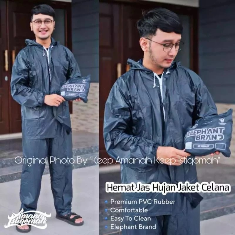 ELEPHANT BRAND RAINCOATSAL PVC MATERIAL / RUBBER SLEEVE RAINCOAT